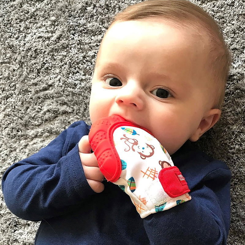 英國Nuby硅膠牙膠手套3m+ Nuby Silicone Teething Mitten 3m+：圖片 2